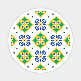 Azulejo #20- vector Portuguese Moorish pattern Magnet